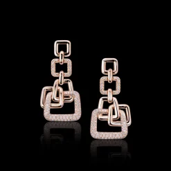 Affinity 7 Link Diamond Drop Earrings