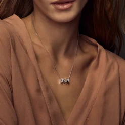 Alphabet Diamond Necklace