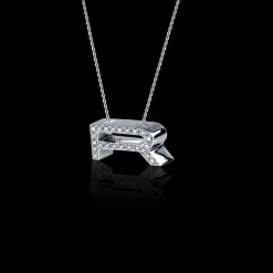 Alphabet Diamond Necklace