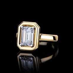 Athena 2.01ct Emerald Diamond Engagement Ring