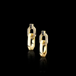 Athena Diamond and Australian Black Sapphire Earrings