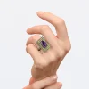 Captivo Ring (Amethyst and Yellow Sapphires)