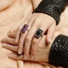 Captivo Ring (Amethyst and Pink Sapphires)