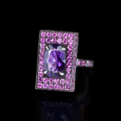 Captivo Ring (Amethyst and Pink Sapphires)