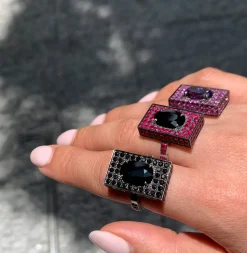 Captivo Ring (Amethyst and Pink Sapphires)