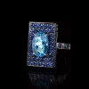 Captivo Ring (Blue Topaz and Ceylon Sapphires)
