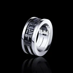 Cubism Australian Black Sapphire Ring (Medium)