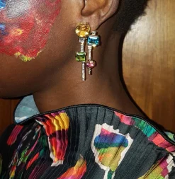 Cubism Colourburst Drop Earrings
