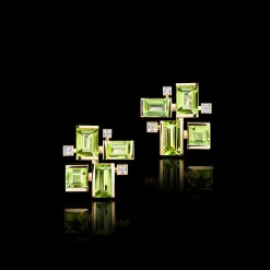 Cubism Colourburst Peridot Earrings