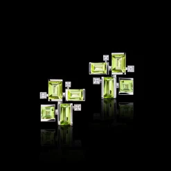 Cubism Colourburst Peridot Earrings