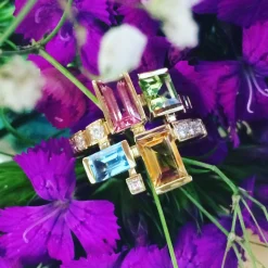 Cubism Colourburst Ring