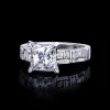 Cubism 2.07ct Princess Cut Diamond Engagement Ring