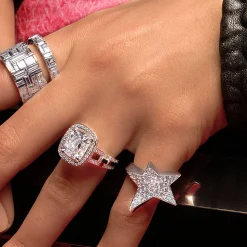 Cubism Diamond Ring (Extra wide)