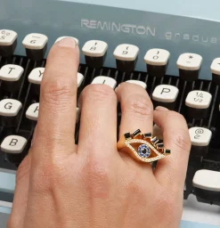 Cubism Eye Ring