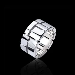 Cubism 11mm Gold Ring