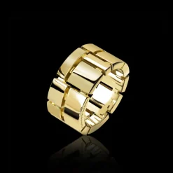 Cubism 11mm Gold Ring