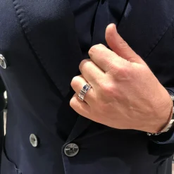 Cubism 7mm Gold Ring