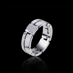 Cubism 7mm Gold Ring