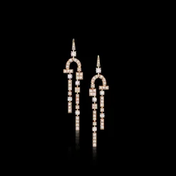 Cubism Pavé Drop Earrings | Diamonds