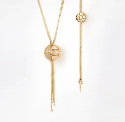 Cubism Pavé Globe Neckpiece