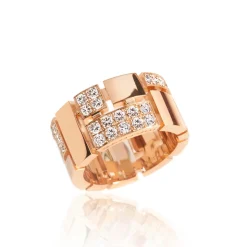Cubism Pavé 11mm Diamond Ring