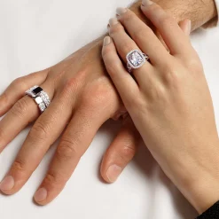 Cubism Pavé 11mm Diamond Ring