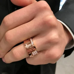 Cubism Pavé 11mm Diamond Ring