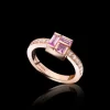 Cubism Pink Sapphire Stud Ring