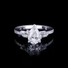 Cubism Upswept 1.51ct Pear Shape Diamond Engagement Ring