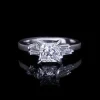 Cubism Upswept 1.51ct Princess Cut Diamond Engagement Ring