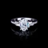 Cubism Upswept Engagement Ring | 1.50ct Oval Diamond