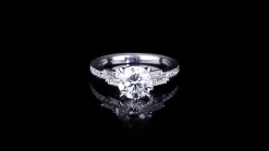 Cubism Upswept Engagement Ring | 1.50ct Round Diamond