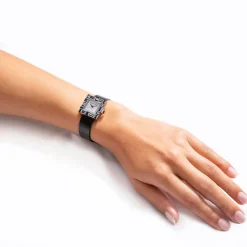 Cubism Watch | Australian Black Sapphire & Diamond Dial