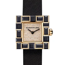Cubism Watch | Australian Black Sapphire & Diamond Dial