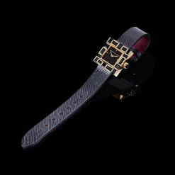 Cubism Watch | Australian Black Sapphire & Black Dial