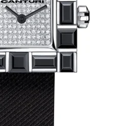 Cubism Watch | Australian Black Sapphire & Diamond Dial