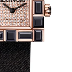 Cubism Watch | Australian Black Sapphire & Diamond Dial