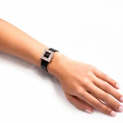 Cubism Watch | Diamond & Black Dial - Canturi Jewellery