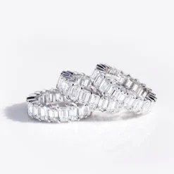 Eternity Emerald Cut Diamond Ring