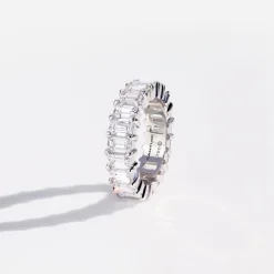 Eternity Emerald Cut Diamond Ring