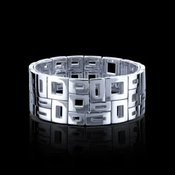 Geometric 3 Row Bracelet