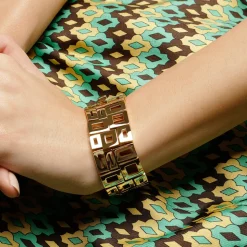 Geometric 3 Row Bracelet