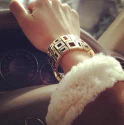Geometric 3 Row Bracelet