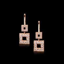 Geometric Diamond Earrings