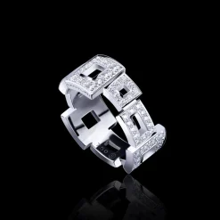 Geometric Diamond Ring