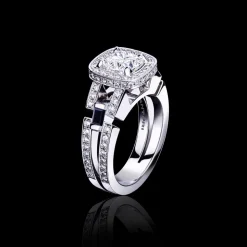 Metropolis 1.22ct Cushion Diamond Engagement Ring