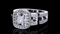 Metropolis 1.22ct Cushion Diamond Engagement Ring