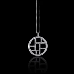 Metropolis Diamond Woven Necklace
