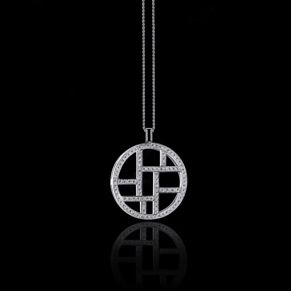 Metropolis Diamond Woven Necklace