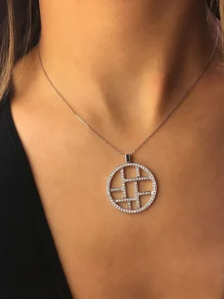 Metropolis Diamond Woven Necklace